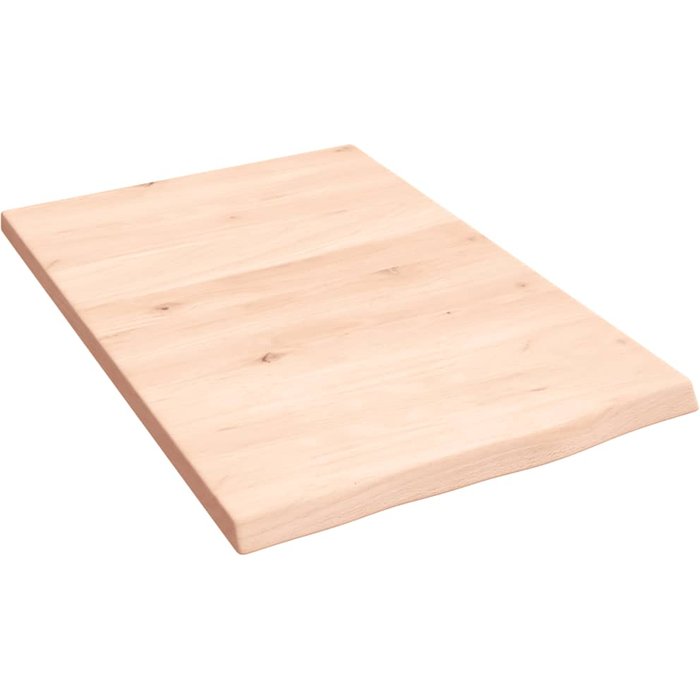 Estante de pared en madera maciza de roble sin tratar 40x60x2 cm - comfortxl