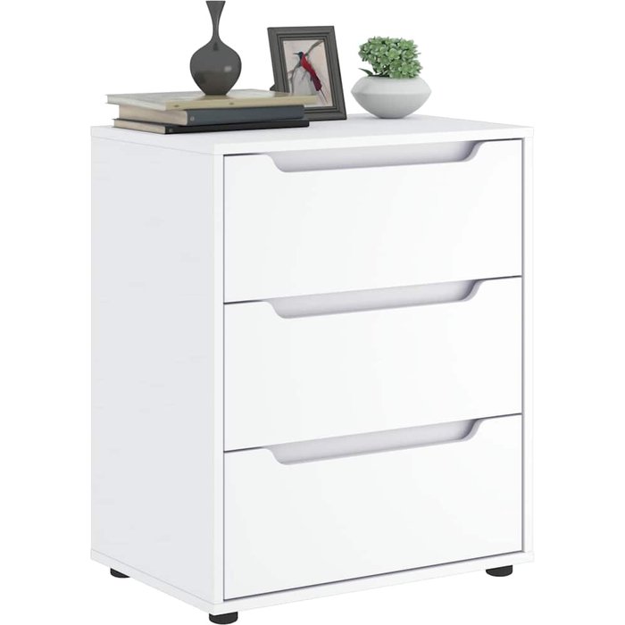 Aparador visnes blanco 60x40x73 cm madera de ingeniería vidaxl