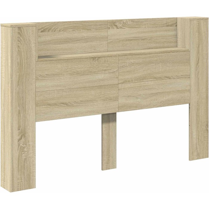 Cabecero cama - mueble cabecero con estante roble sonoma 160 x 16,5 x 103,5 cm