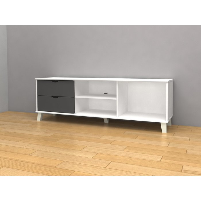 Mueble bajo tv dn 2 cajones, cambria 120x50 cm