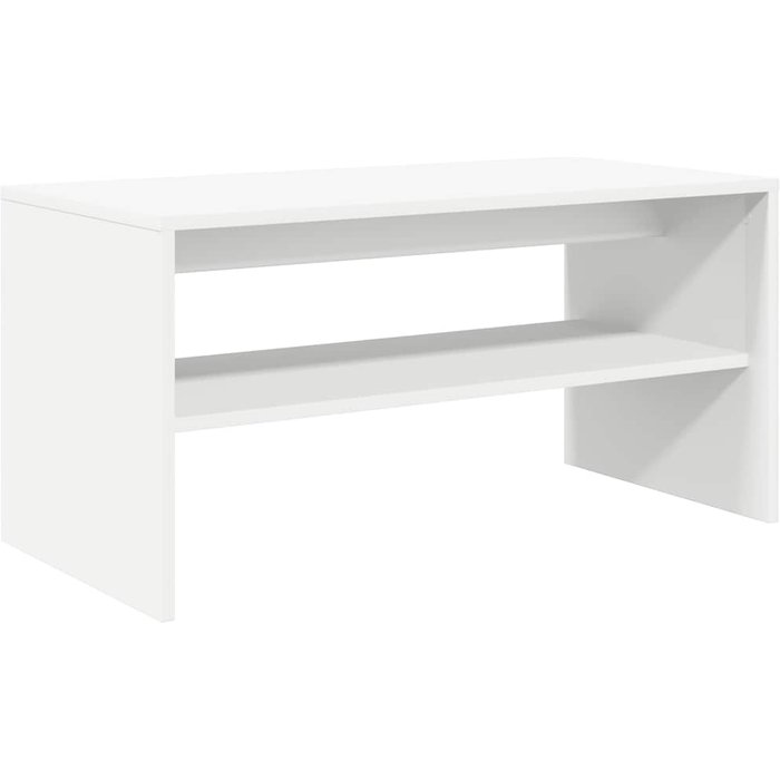 Mueble de tv de contrachapado blanco 80x40x40 cm - comfortxl