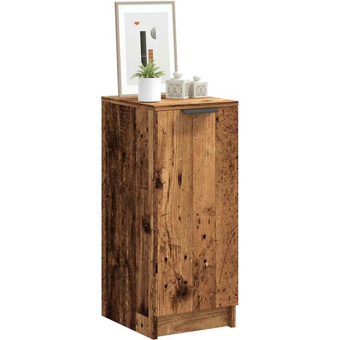 Zapatero de madera antiguo 29,5x35x70 cm madera contrachapada