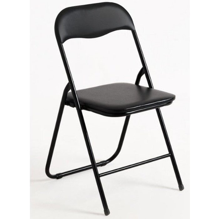 Silla plegable taly negra - juego de 2