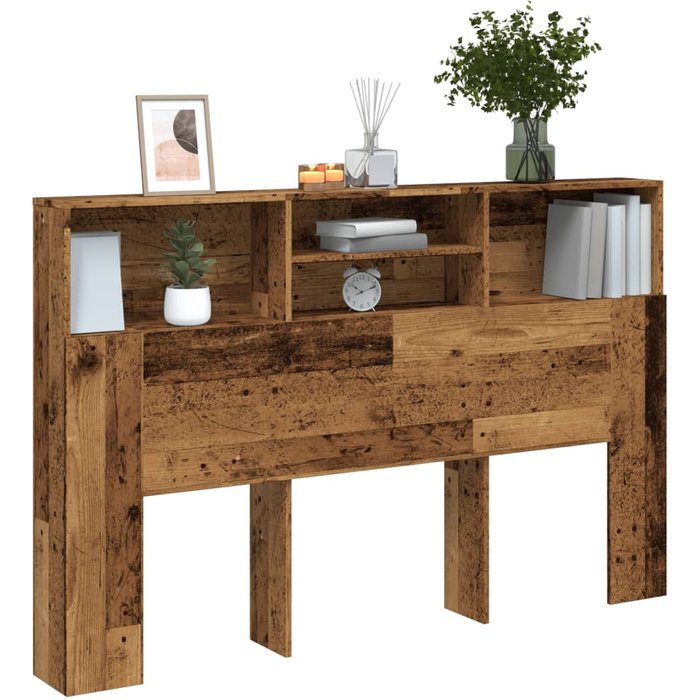 Cabecero de cama de madera antigua 160x19x103,5 cm