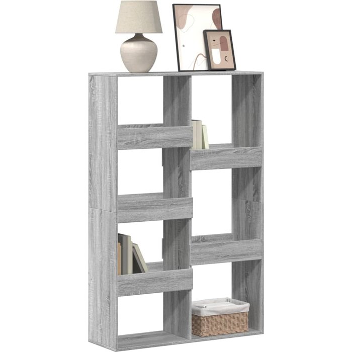 Librería sonoma gris, 100x33x155,5 cm, madera de ingeniería. - pangivo