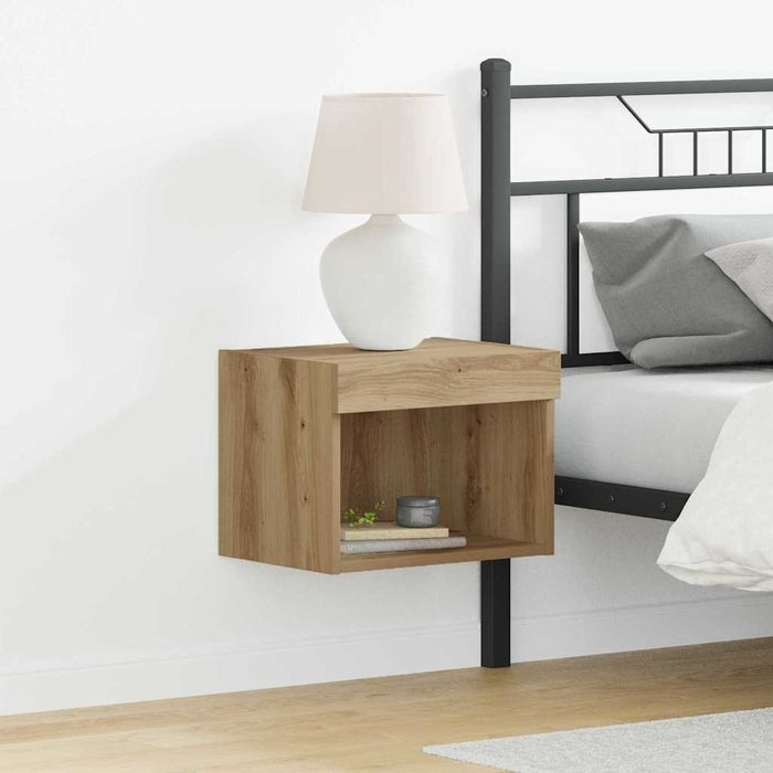 Conjunto de mueble de tv de 2 piezas, roble hecho a mano, 40 x 30 x 30 cm