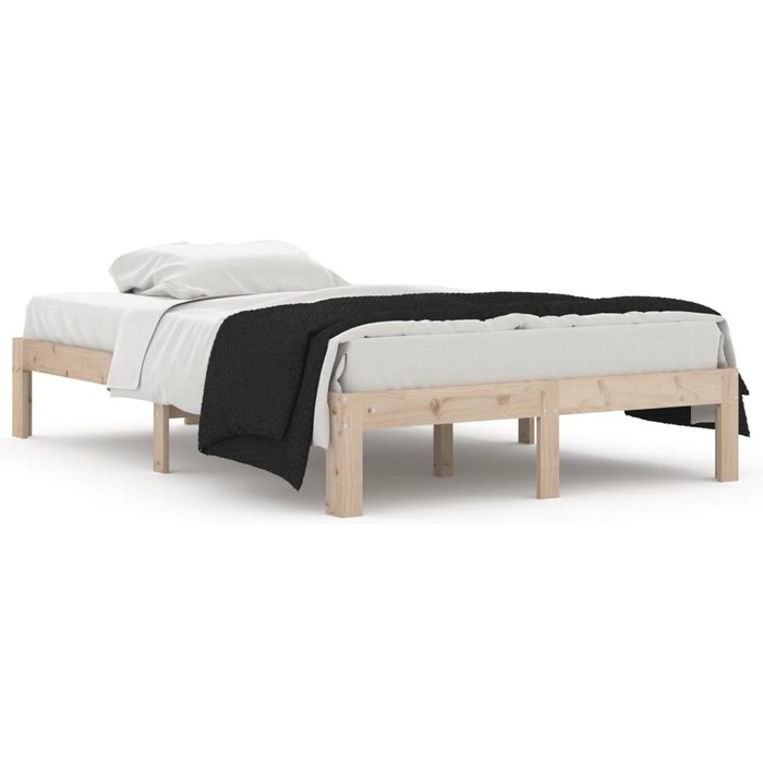 Estructura de cama doble peque?a sin colchón 120x190 cm — comfortxl