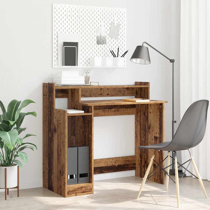 Maison exclusive - escritorio madera vieja 97 x 45 x 90 cm madera de ingeniería