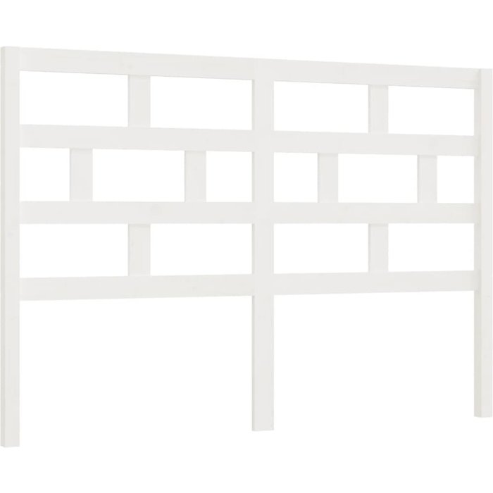 Cabecero de cama madera maciza de pino blanco 141x4x100 cm - comfortxl