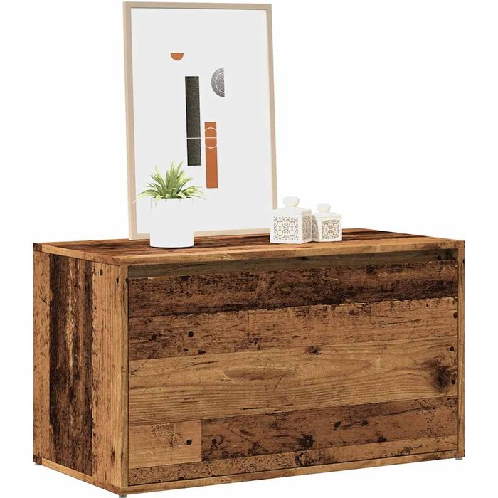 Banco de entrada 80x40x45 cm madera vieja contrachapada
