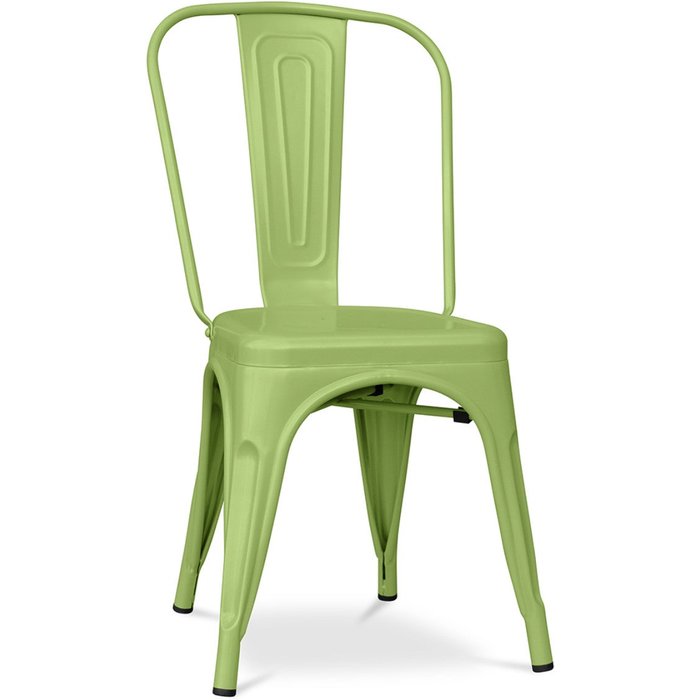 Silla industrial kalax de acero mate reforzado - gama alta-color verde pistacho