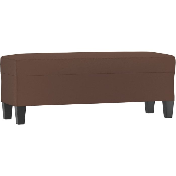 Banco/salón/mueble 100 x 35 x 41 cm material sintético marrón 02_0010621