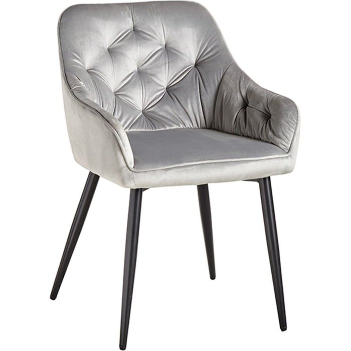 Regalos miguel - sillas comedor - silla salle terciopelo - gris claro