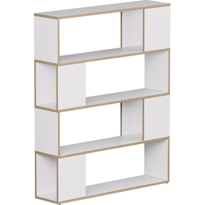 Vicco separador de ambientes eneos, blanco/roble, 100 x 124.5 cm