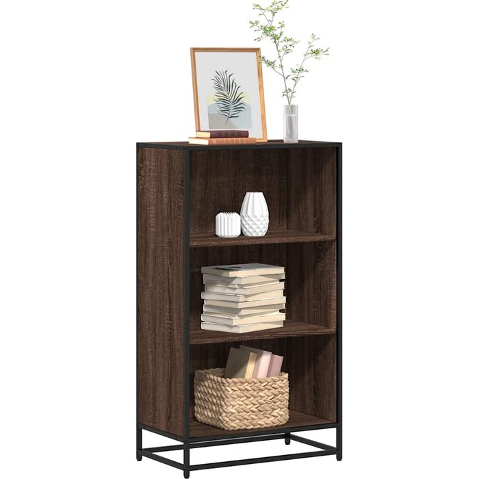 Librería de roble marrón 60x35x107,5 cm madera de ingeniería