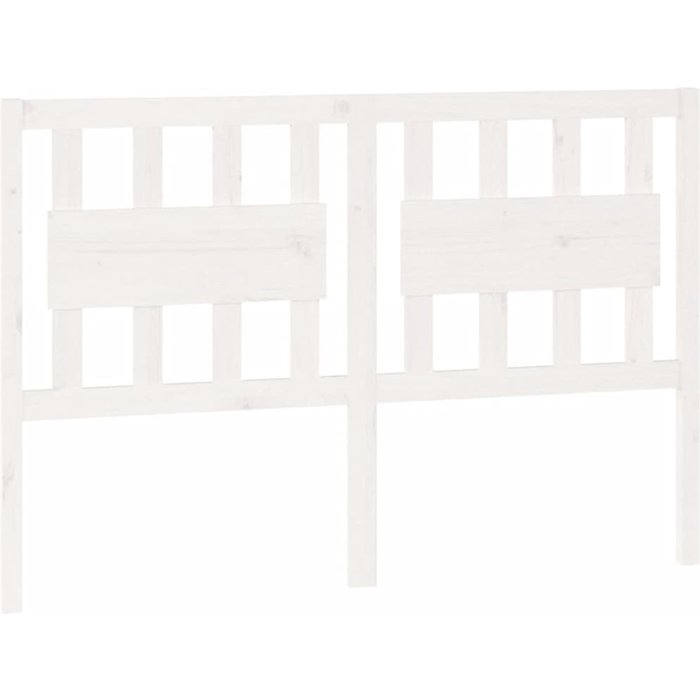 Cabecero de cama madera maciza de pino blanco 145,5x4x100 cm - comfortxl