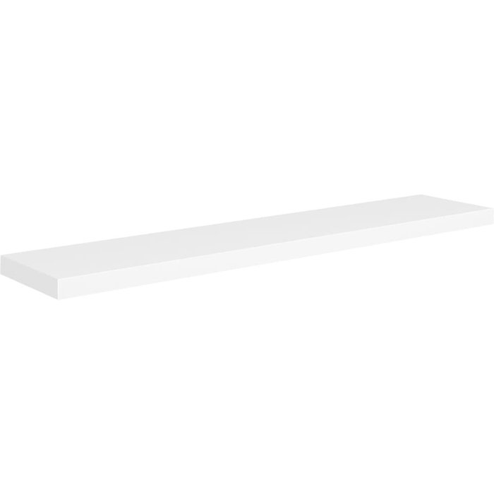 Estante flotante de pared mdf blanco 120x23,5x3,8 cm - comfortxl