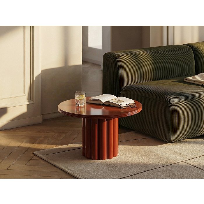 Mesa auxiliar de metal - terracota - semalia