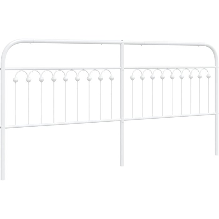 Cabecero de metal blanco 200 cm - comfortxl