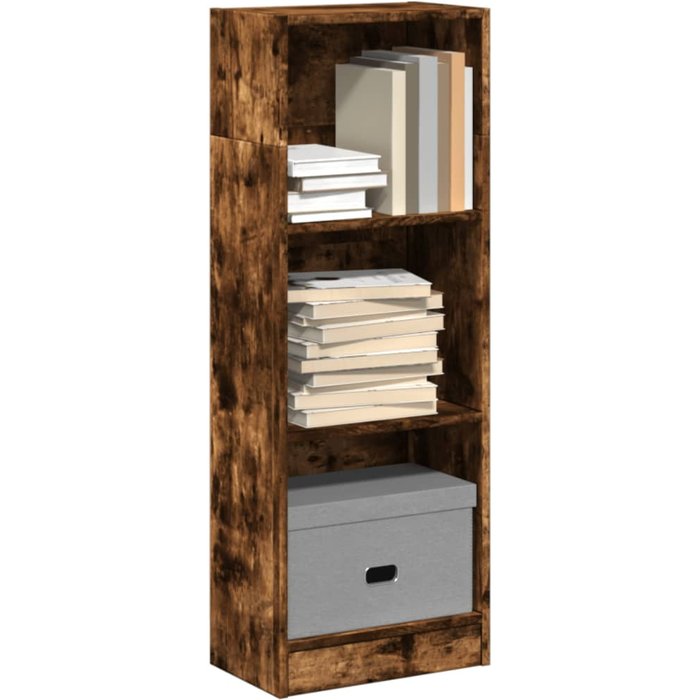 Maison exclusive - estantería madera de ingeniería roble ahumado 40x24x109 cm