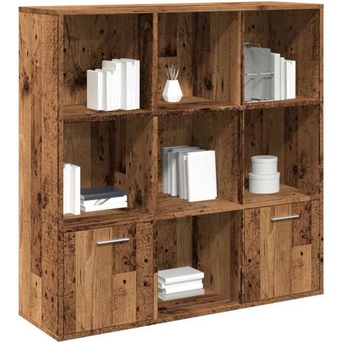 Estantería de madera de ingeniería envejecida 98x29x97,5 cm vidaxl