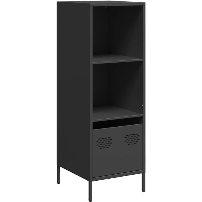 Aparador acero negro 35x39x103,5 cm - comfortxl