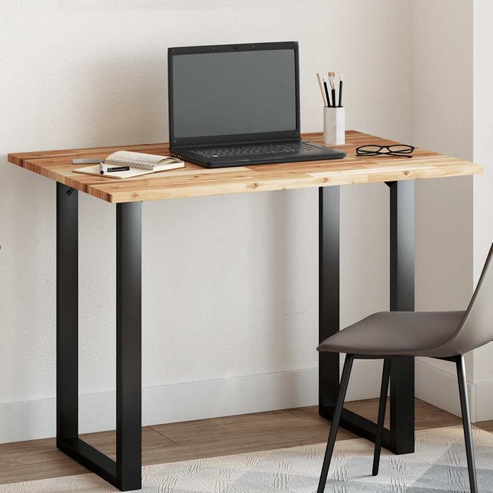 Tablero rectangular de madera maciza de acacia de 80x70x2 cm.