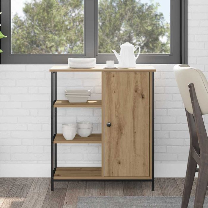 Maison exclusive - aparador roble artesanal 70 x 30 x 80 cm