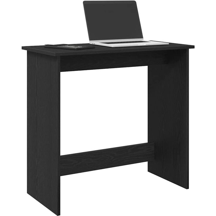 Maison exclusive - escritorio de madera contrachapada negro 80x40x75 cm