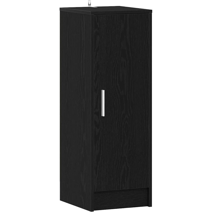 Zapatero roble negro 32 x 35 x 92 cm madera contrachapada - comfortxl