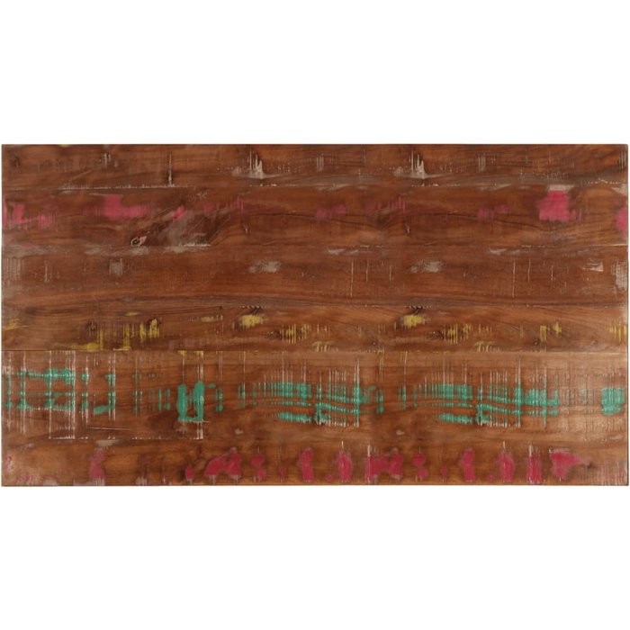 Tablero rectangular de 110x50x2,5 cm, fabricado en madera maciza reciclada.