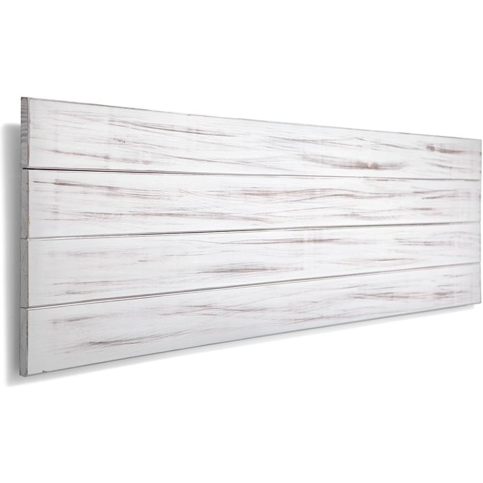 Pejecar – cabecero de madera para cama de 90 cm lacado blanco vintage trevinca