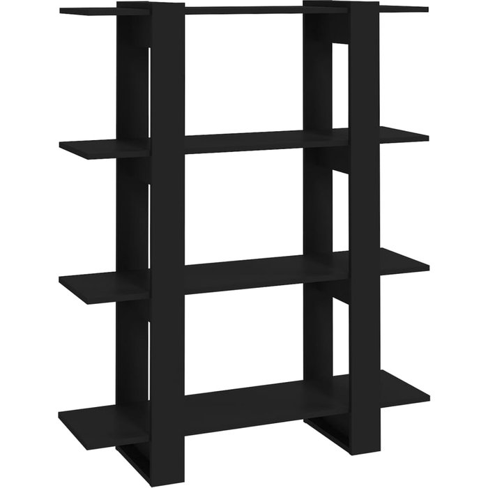 Estantería/divisor de espacios negro 100x30x123,5 cm – comfortxl