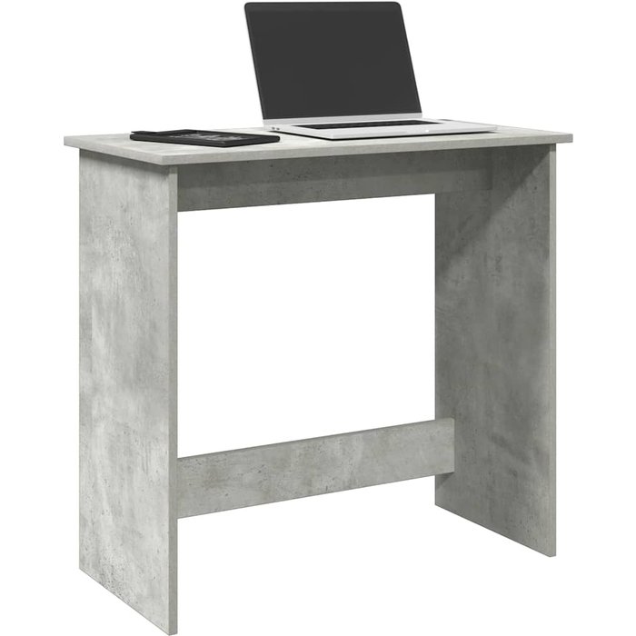Escritorio gris hormigón aglomerado 80x40x75 cm