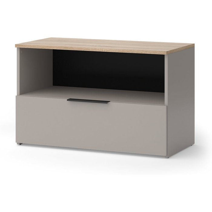 Vicco aparador wido, gris, 80 x 50 cm con 1 compartimento cerrado