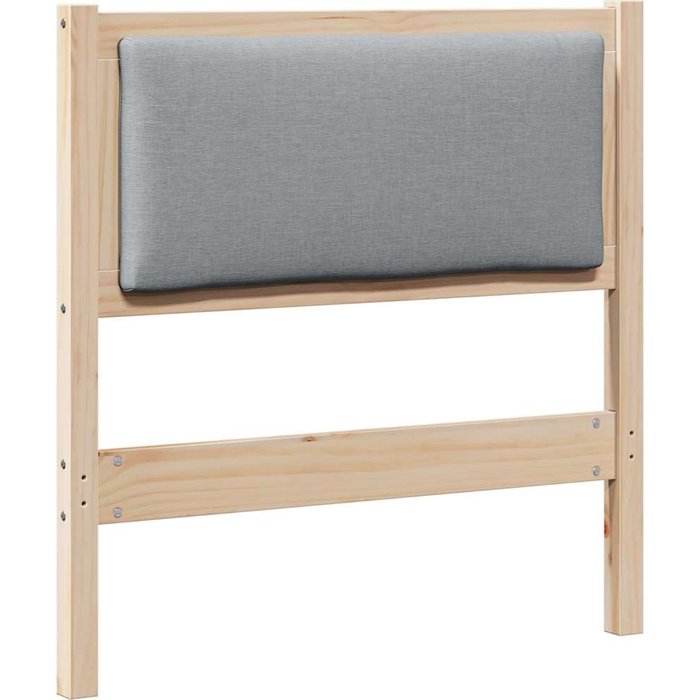 Cabecero cama - mueble cabecero marrón madera maciza de pino