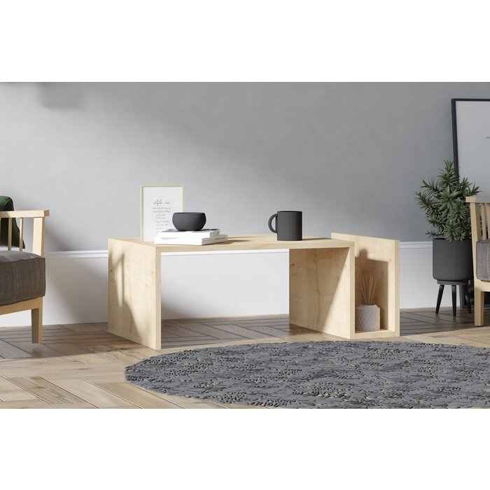 Mesa de centro memo roble zafiro