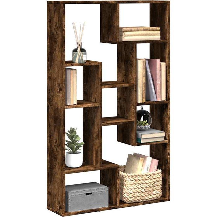 Librería de roble ahumado, 72x20x120,5 cm, madera de ingeniería. - pangivo