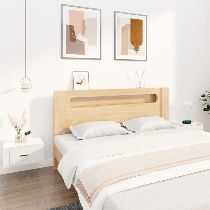 Maison exclusive - mesitas de noche de pared 2 uds blanco brillante 50x36x25 cm