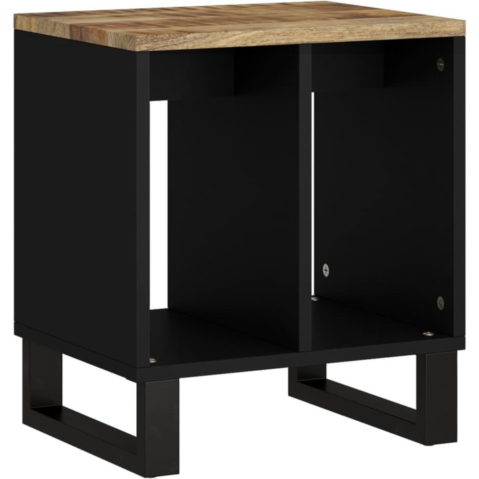 Mesa auxiliar 40x31x46 cm mango y contrachapado