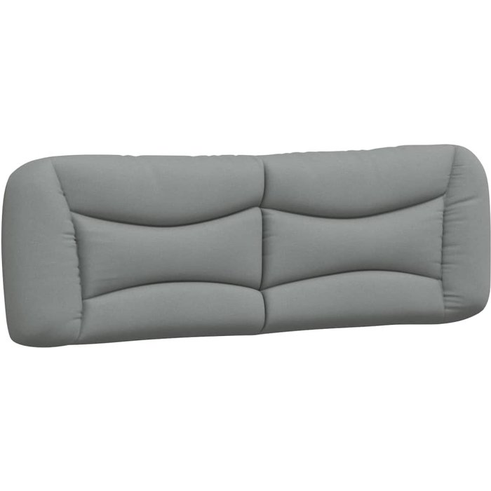 Cabecero de cama acolchado tela gris claro 160 cm - comfortxl