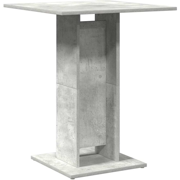 Mesa de bistró de madera contrachapada gris 60x60x75 cm