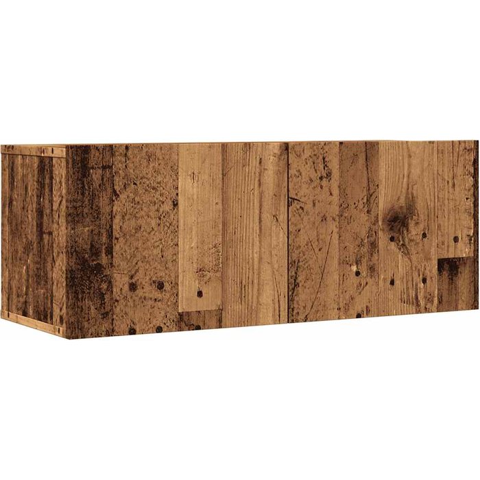 Muebles para tv de pared 2 uds madera envejecida 80x30x30 cm