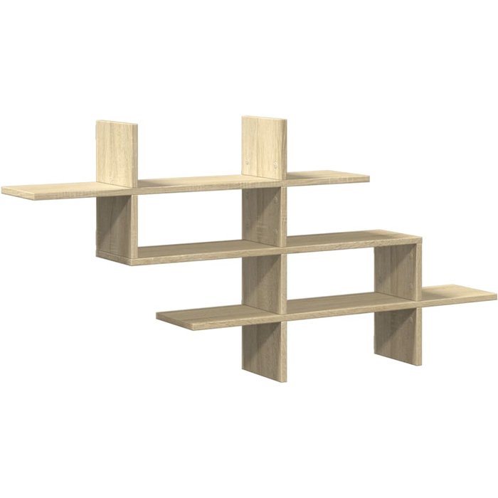Estante pared madera ingeniería roble sonoma 124,5x18x60,5 cm - comfortxl