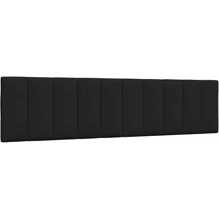 Cabecero de cama acolchado tela negro 200 cm