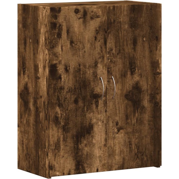 Armario archivador madera ingeniería roble ahumado 60x32x77,5cm