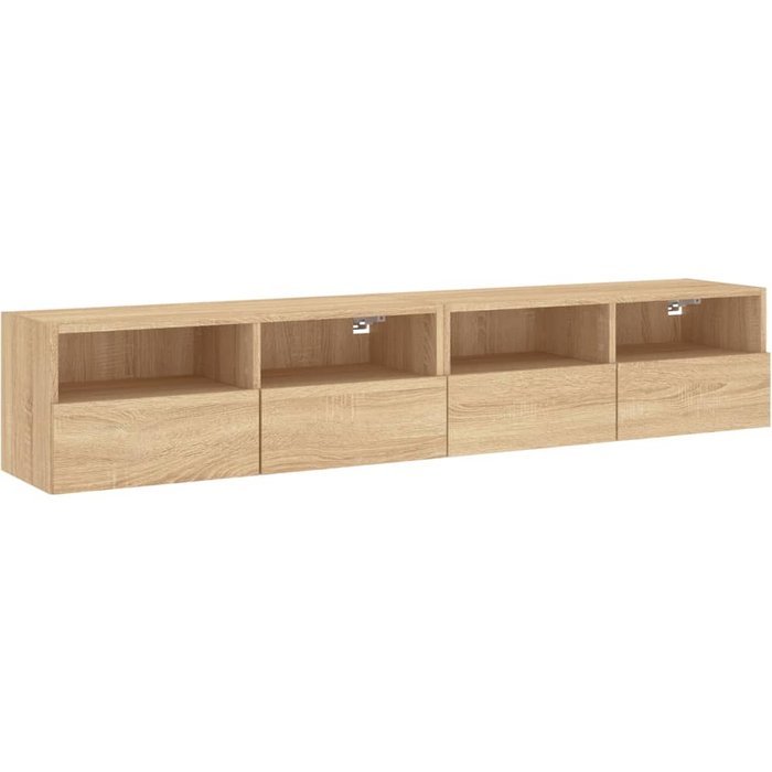 Mueble tv de 2 piezas madera roble sonoma 80x30x30 cm - comfortxl