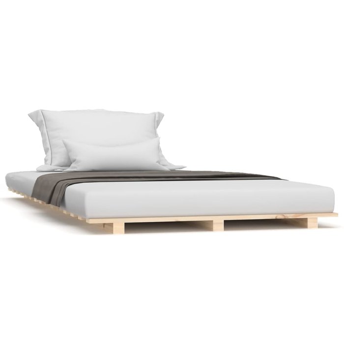 Estructura de cama de pino macizo 100x200 cm — comfortxl