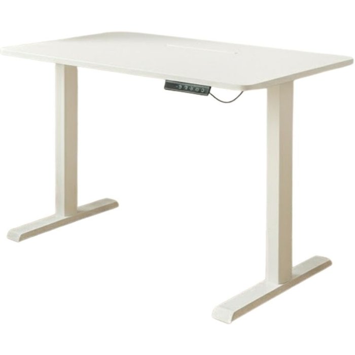 Escritorio silence elevación eléctrica con motor blanco 70-118x120x60 cm adec
