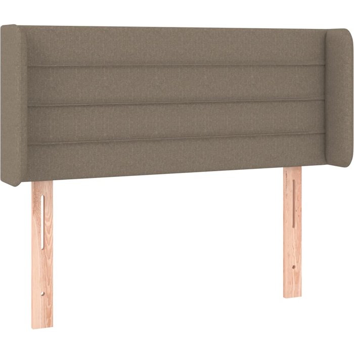 Cabecero cama - mueble cabecero de tela gris taupe 83x16x78/88 cm